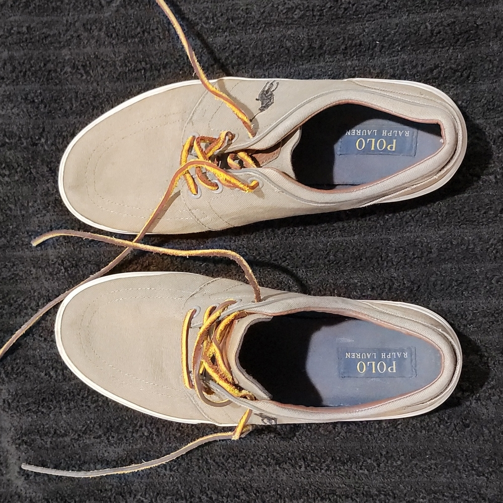 Polo Ralph Lauren, Thorton, brown and blue. 9.5